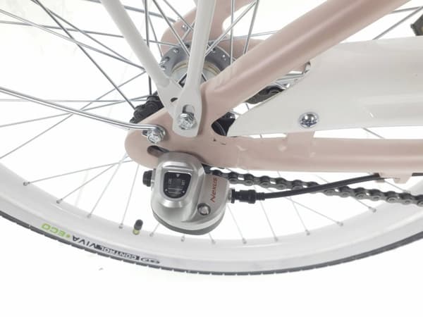 Barncykel Kands Olivia 24" hjul, aluminiumram 130-165 cm hög, 3 växlar Shimano, Rosa