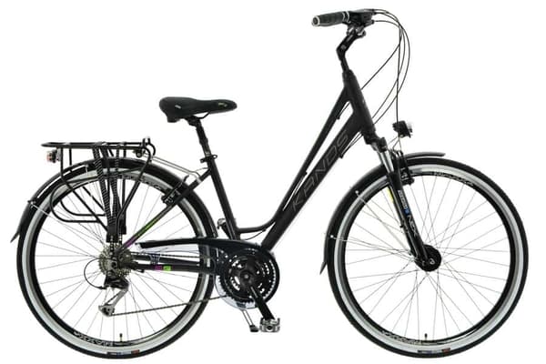 Kands Elite Pro 28" hjul, damcykel, 150-167 cm, aluminium, 24 växlar, svart