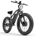 Miniatyrbild 1 av 10: LANKELEISI MG740 PLUS Elcykel för vuxen 26*4.0'' Däck 1000W*2 Dubbelmotor 48V20Ah Batteri Maxhastighet 49km/h