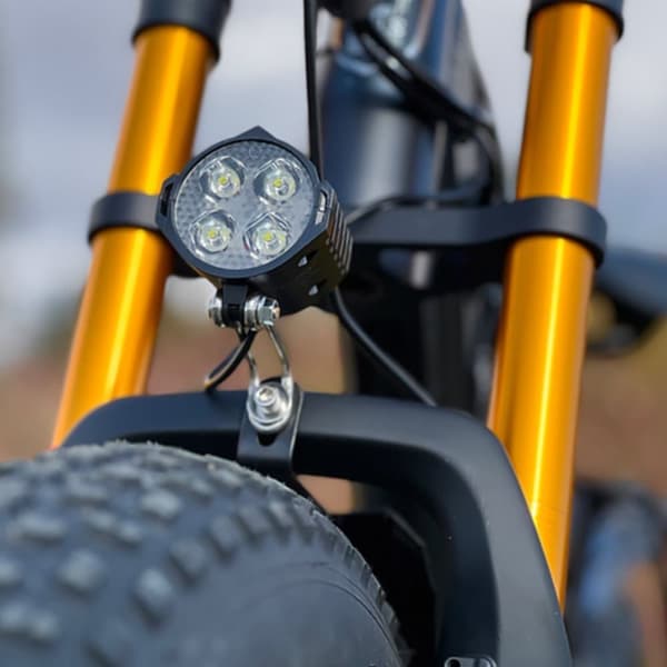 LANKELEISI RV700 Vuxen 1000W fullfjädrad elektrisk cykel 16Ah batteri 26 tum fettdäck elektrisk mountainbike