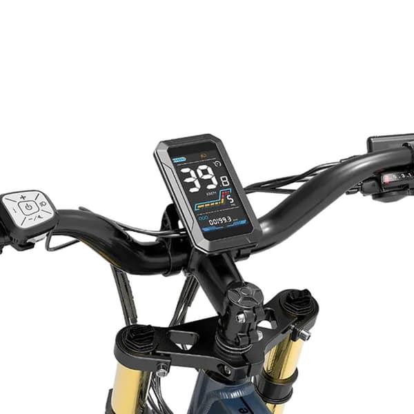 LANKELEISI RV700 Vuxen 1000W fullfjädrad elektrisk cykel 16Ah batteri 26 tum fettdäck elektrisk mountainbike