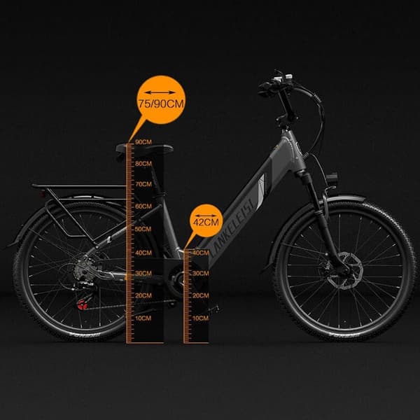 LANKELEISI ES500 elcykel för vuxna, 500W motor, 14,5ah batteri, ren elektrisk räckvidd upp till 70KM, assisterad räckvidd upp till 130KM.