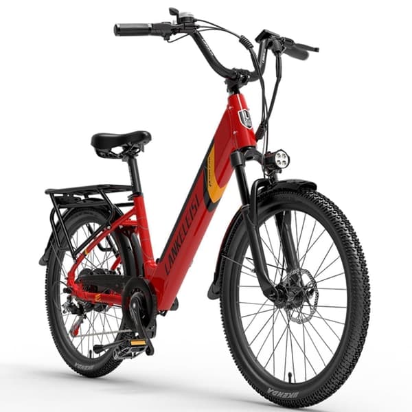 LANKELEISI ES500 elcykel för vuxna, 500W motor, 14,5ah batteri, ren elektrisk räckvidd upp till 70KM, assisterad räckvidd upp till 130KM.
