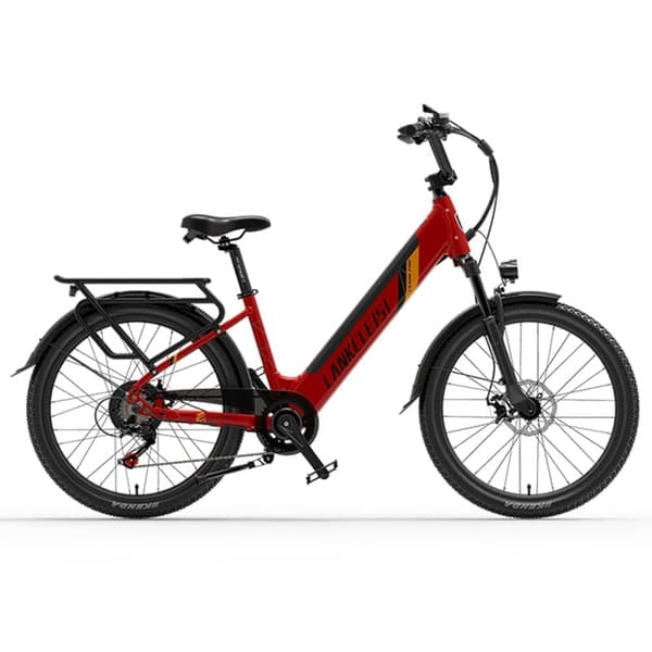 LANKELEISI ES500 elcykel för vuxna, 500W motor, 14,5ah batteri, ren elektrisk räckvidd upp till 70KM, assisterad räckvidd upp till 130KM.