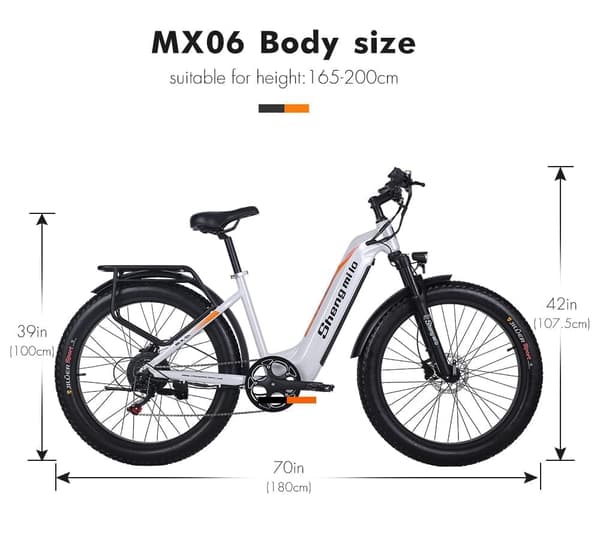 Elcykel för vuxna, 1000W Bafang-motor med 48V 17,5AH Samsung-batteri, fettdäck elektrisk mountainbike med Shimano 7-växlad