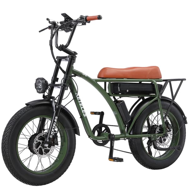 KETELES KF8 1000W/2000W aikuisten kaupunkisähköpyörä, Samsung 23AH akku, 20*4.0 Fat Tire, Shimano 7 Speed, Hydrauliöljylevyjarru.