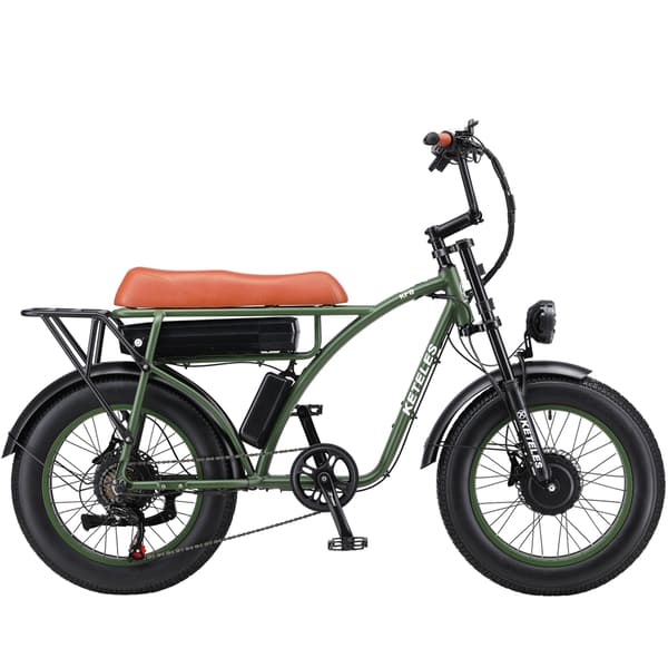 KETELES KF8 1000W/2000W aikuisten kaupunkisähköpyörä, Samsung 23AH akku, 20*4.0 Fat Tire, Shimano 7 Speed, Hydrauliöljylevyjarru.