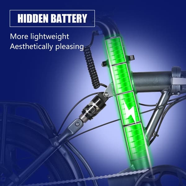 CMACEWHEEL EM20 350W voksen city elcykel, 12AH batteri, 20*2,25" integreret hjul, 7 gear.