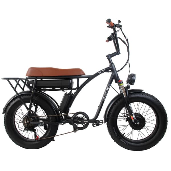GOGOBEST GF750 Electric City Retro Bike, 2000W motor, 17,5AH batteri, 20*4,0 Tommer Dæk, Mekaniske Skivebremser.