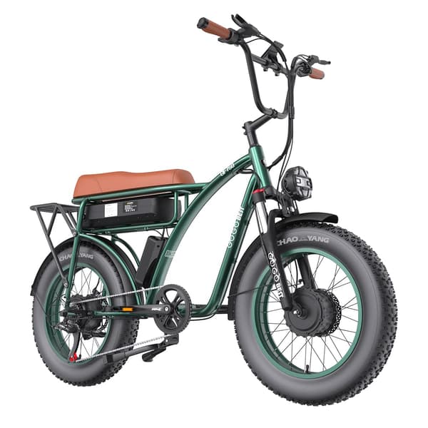 GOGOBEST GF750 Electric City Retro Bike, 2000W moottori, 17.5AH akku, 20*4.0 tuuman renkaat, mekaaniset levyjarrut.