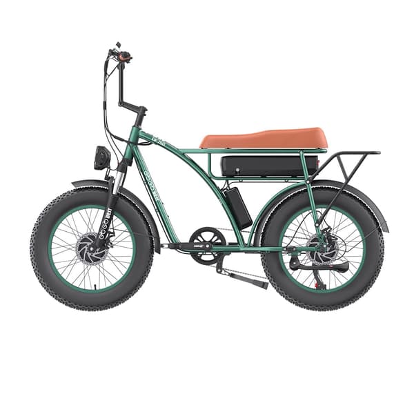 GOGOBEST GF750 Electric City Retro Bike, 2000W moottori, 17.5AH akku, 20*4.0 tuuman renkaat, mekaaniset levyjarrut.