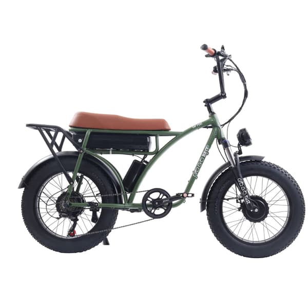 GOGOBEST GF750 Electric City Retro Bike, 2000W moottori, 17.5AH akku, 20*4.0 tuuman renkaat, mekaaniset levyjarrut.