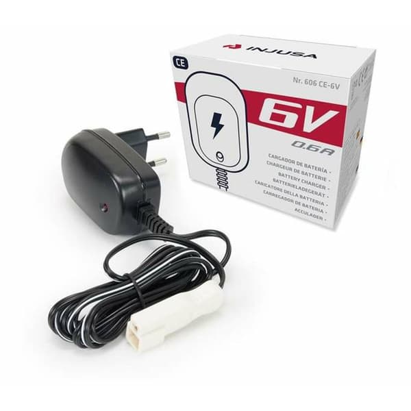 Batteriladdare Injusa 606 Ce E230 S6/0.6 C1 6 V Svart