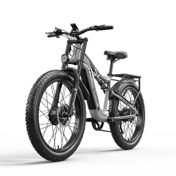 Elcykel 2*1000W Ebike 48V 17,5AH Batteri 26"X3"Fat däck upp till 50+KM/H &85 Miles Long Range Beach Mountain Elcykel