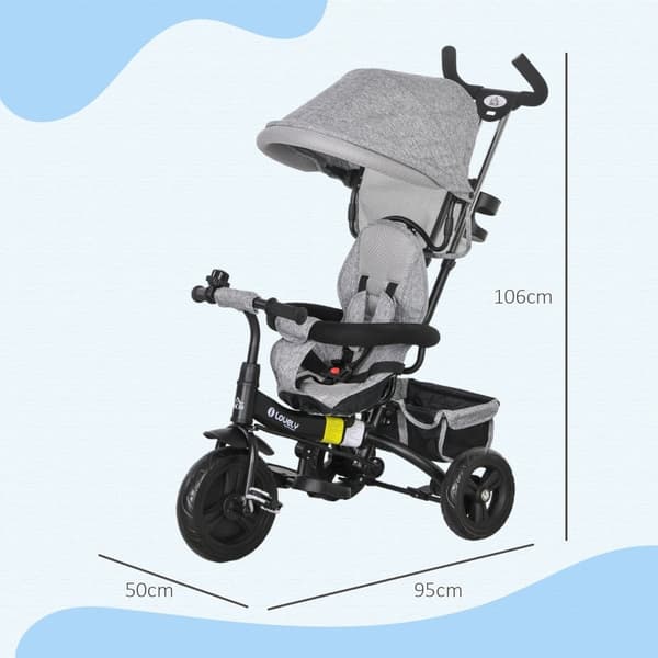 Rootz 6-in-1 lasten kolmipyörä - Lasten kolmipyörä - Taaperopyörä - Optimaalinen tasapaino - Parannettu turvallisuus - Säädettävä muotoilu - 95 cm x 5