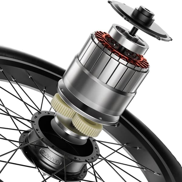 Shengmilo Elcykel för vuxna MX06 Vit, 1000W Borstlös-motor, 840Wh batteri, 7-växlad, luftsadel, 90 km räckvidd, Mountain eBike