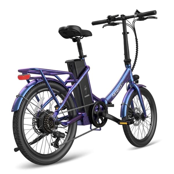 Fafrees F20 Lasting elcykel för vuxna, 250W motor, 18,2Ah batteri, 20"*1,95" däck, SHIMANO 7 speed, lämplig för ryttare höjd: 155-195CM.