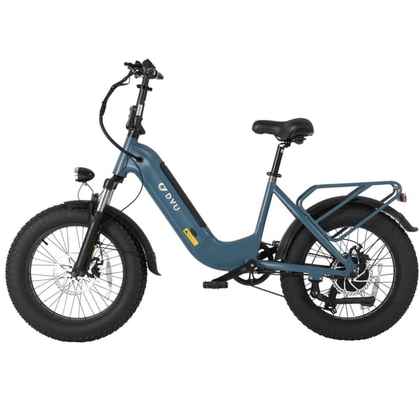 DYU FF500 20 Inch Fat Tire Elcykel, 500W motor, batteri 48V 14Ah, Räckvidd 70KM (43,5MI), Sadelstötdämpare.