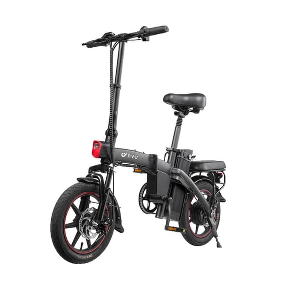 DYU A5 14 tommer fuld foldbar elcykel, 250W motor, 48V 7,5AH batteri, stødabsorberende sæde.
