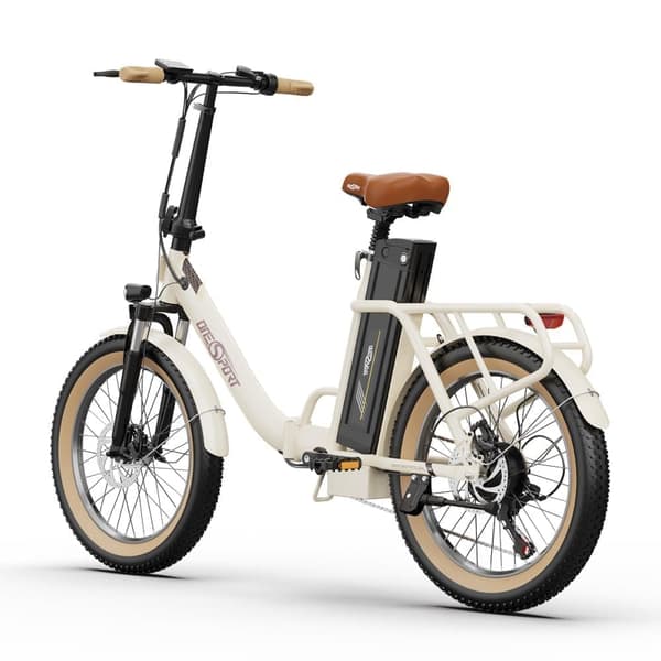 OneSport OT16-2 Voksen folde-gennemgangs elcykel, 48V 17Ah batteri, 250W motor, Shimano 7-Speed.