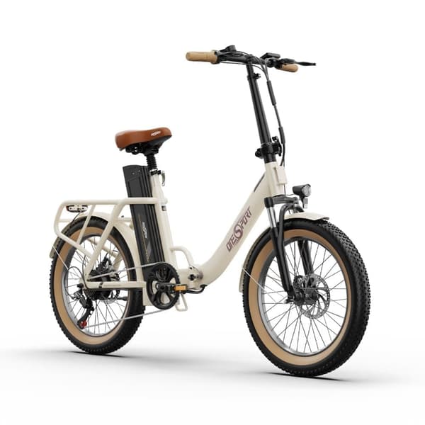 OneSport OT16-2 Voksen folde-gennemgangs elcykel, 48V 17Ah batteri, 250W motor, Shimano 7-Speed.