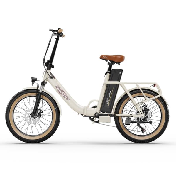 OneSport OT16-2 Voksen folde-gennemgangs elcykel, 48V 17Ah batteri, 250W motor, Shimano 7-Speed.