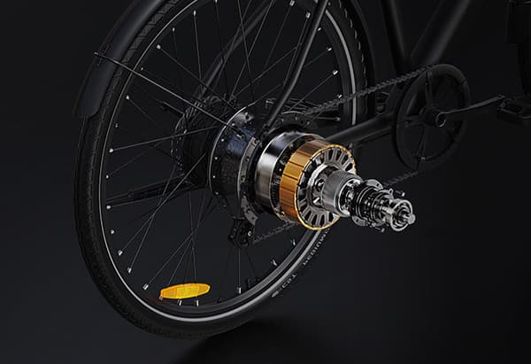 DYU Stroll 1 City Elcykel, 250W, 9AH, 25 km/h, 700*38C däck, Shimano 7-växlad, ingen gaspedal
