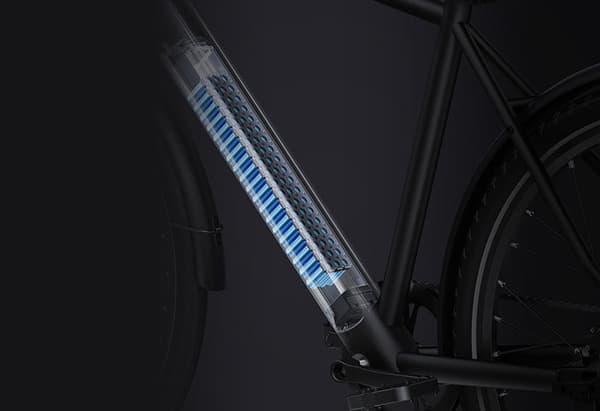 DYU Stroll 1 City Elcykel, 250W, 9AH, 25 km/h, 700*38C däck, Shimano 7-växlad, ingen gaspedal