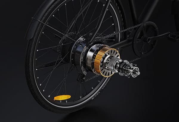 DYU Stroll 1 City Elcykel, 250W, 9AH, 25 km/h, 700*38C däck, Shimano 7-växlad, ingen gaspedal