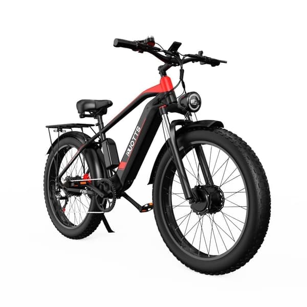 DUOTTS F26 voksen elcykel, 2*750W dobbeltmotorer, 26*4,0 luftdæk, Samsung 48V 20AH batteri, Shimano 7 gear.