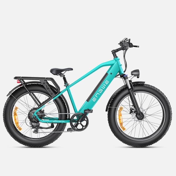 ENGWE E26 elcykel för vuxen, 2 ramstilar, 7ONm Torque Motor, 48V 16Ah Li-ion batteri, Shimano 7-växlad, 26*4 fettdäck, stötdämparsäte.