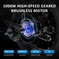 Pikkukuva 4 / 11: Shengmilo S700 Electric Bike 2*1000W Geared HubMotor 17.5AH Akku hydraulisella levyjarrulla 48KM/H Max Speed ​​​​​​ebike