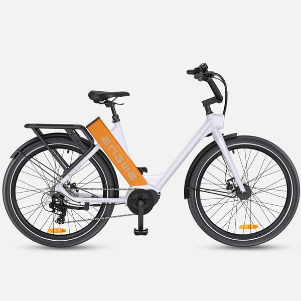 ENGWE P275 ST Voksen Step-Through El-cykel, 250W børsteløs mellemdrevsmotor, 27,5 x 2,4 egerdæk, 36V 19,2Ah batteri.