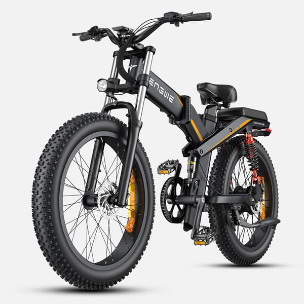 ENGWE X26/X24/X20 Foldelig elcykel for voksne, dobbelt batteri, tredobbelt affjedret elektrisk mountainbike.