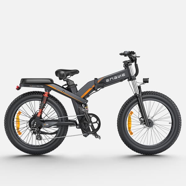ENGWE X26/X24/X20 Foldelig elcykel for voksne, dobbelt batteri, tredobbelt affjedret elektrisk mountainbike.