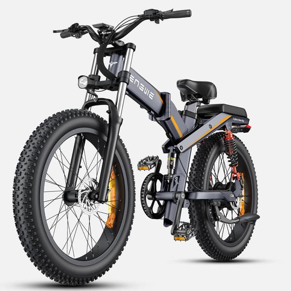 ENGWE X26/X24/X20 Foldelig elcykel for voksne, dobbelt batteri, tredobbelt affjedret elektrisk mountainbike.