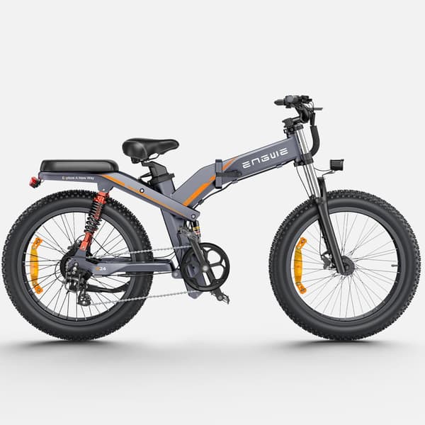 ENGWE X26/X24/X20 Foldelig elcykel for voksne, dobbelt batteri, tredobbelt affjedret elektrisk mountainbike.