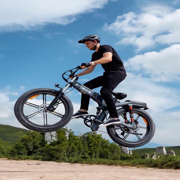 ENGWE X26/X24/X20 Foldelig elcykel for voksne, dobbelt batteri, tredobbelt affjedret elektrisk mountainbike.