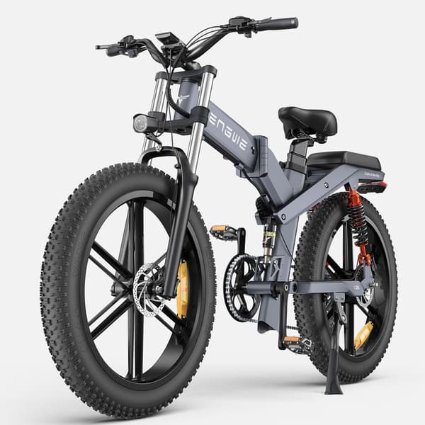 ENGWE X26/X24/X20 Foldelig elcykel for voksne, dobbelt batteri, tredobbelt affjedret elektrisk mountainbike.