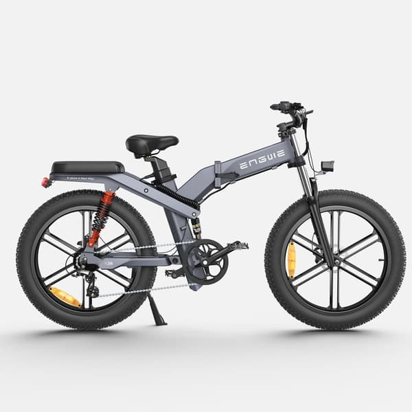 ENGWE X26/X24/X20 Foldelig elcykel for voksne, dobbelt batteri, tredobbelt affjedret elektrisk mountainbike.