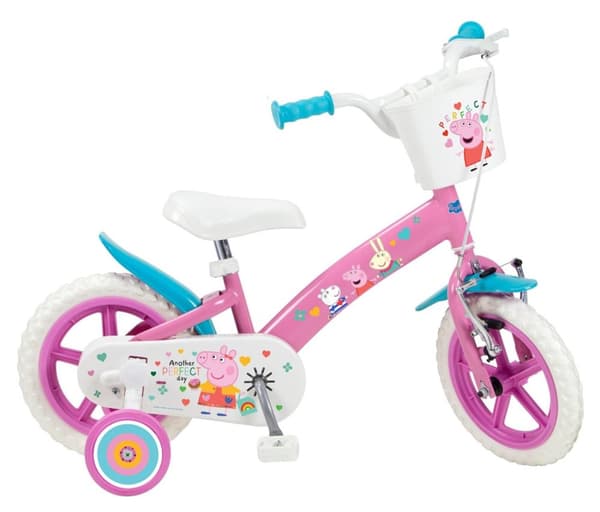 Børnecykel 12" Peppa Pig pink 1195 Pink TOIMSA