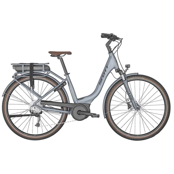 Scott Bikes Sub Active Eride 20 Rack 700 2022 Elcykel Silver M / 400Wh