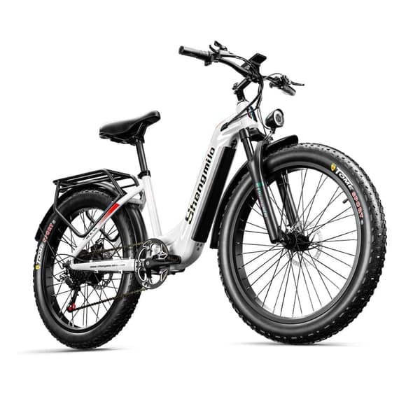 Shengmilo MX06 vuxen elcykel 1000W motor 17,5AH Samsung batteri 26*3,0 tum bred däck elcykel 42KM/H 60-90KM Shimano 7 Speed ​​​​Elcykel