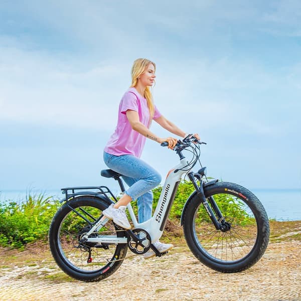 Elcykel SHENGMILO MX06 1000W  42KM/H 48V 17,5AH Samsung Batteri 26*3,0'' Fat Tire Electric Mountainbike
