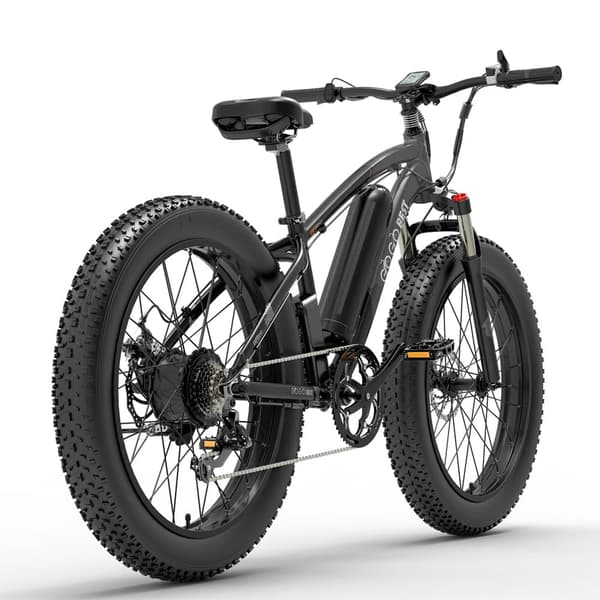 GOGOBEST GF600 26" sähköinen maastopyörä, 1000W moottori, 13AH akku, SHIMANO 7, 26*4.0 rasvarenkaat.