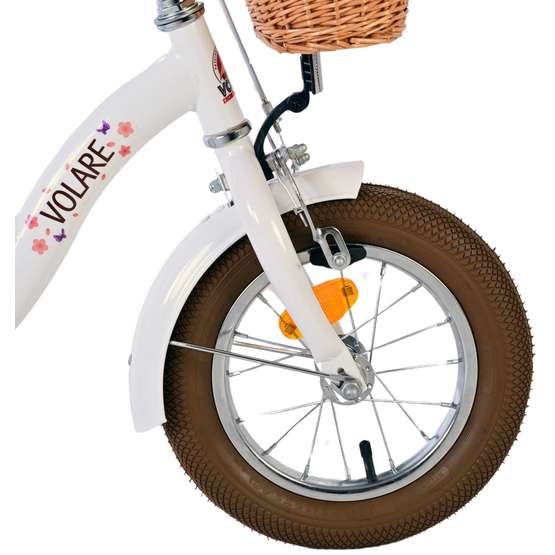 Børnecykel Volare - Blossom 12 Tommer Hvid - Fodbremse
