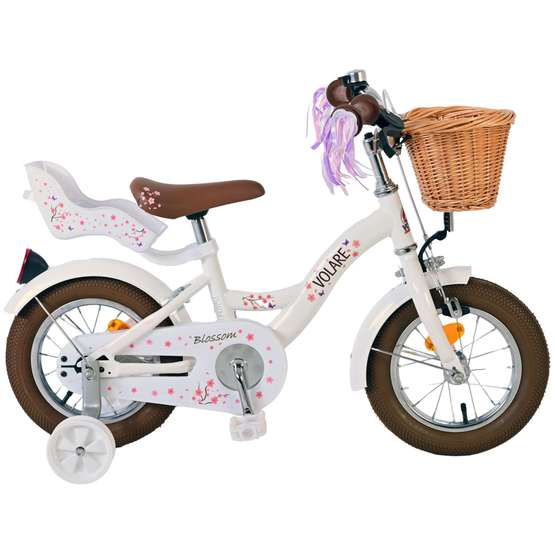 Børnecykel Volare - Blossom 12 Tommer Hvid - Fodbremse