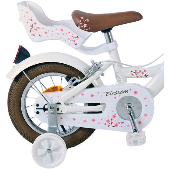 Børnecykel Volare - Blossom 12 Tommer Hvid - Håndbremse