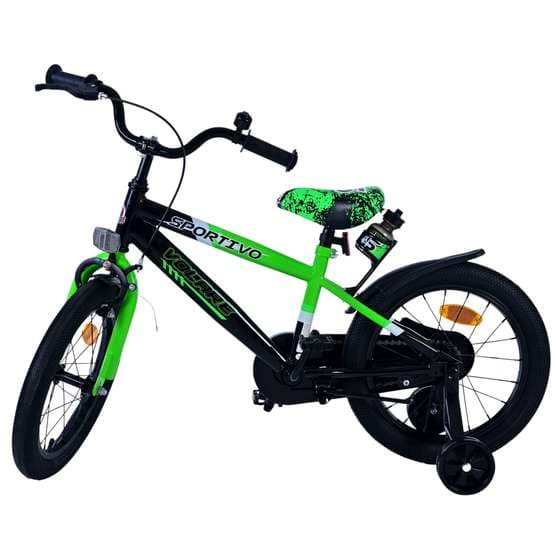 Børnecykel Volare - Sportivo 16 tommer grøn fodbremse