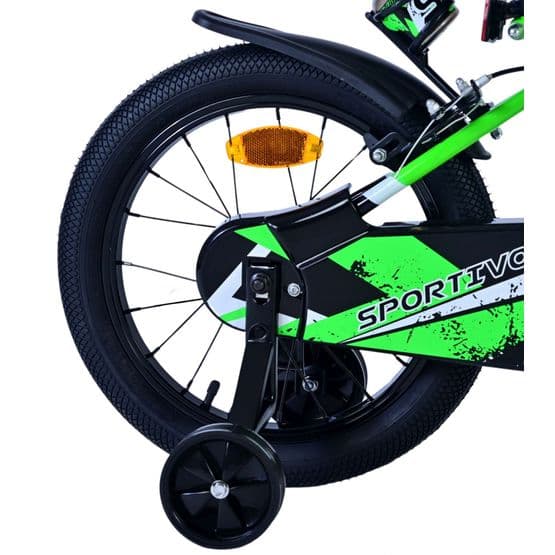 Barncykel Volare - Sportivo 16  Tum Green - Handbroms